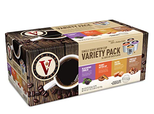 Victor Allen's Coffee Sweet and Salty Variety Pack, Medium Roast, 96 Count, Single Serve Coffee Pods for Keurig K-Cup Brewers