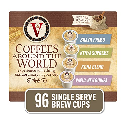 Victor Allen's Coffee Around The World Variety Pack, 96 Count, Single Serve Coffee Pods for Keurig K-Cup Brewers