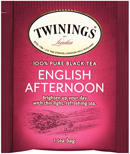 Twinings English Afternoon Individually Wrapped Tea Bags, 20 Count Pack of 6, Smooth & Slightly Sweet, Caffeinated