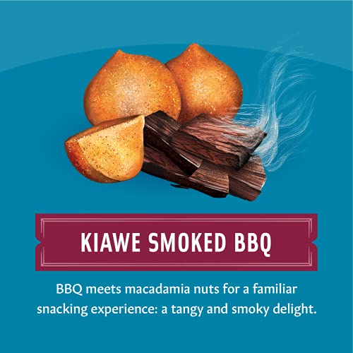 Mauna Loa Premium Hawaiian Roasted Macadamia Nuts, Kiawe Smoked BBQ Flavor, 4 Oz