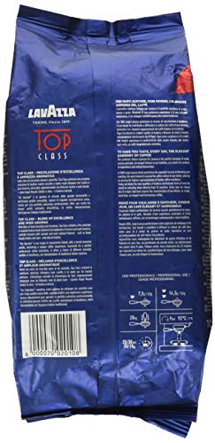 Lavazza Top Class Whole Bean Coffee Blend, Medium Espresso Roast Bag, 2.2 Pound (Pack of 1), Authentic Italian, Blended and roasted in Italy, Full bodied with smooth and balanced flavor