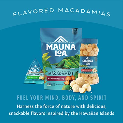 Mauna Loa Premium Hawaiian Roasted Macadamia Nuts, Maui Onion Garlic Flavor, 4 Oz