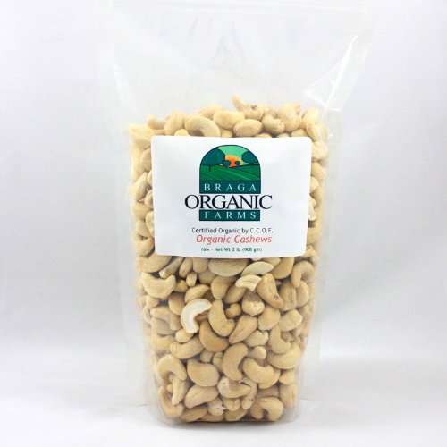 Braga Organic Farms Cashews, 2 Pound