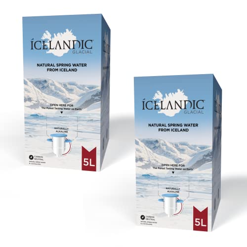 Icelandic Glacial Natural Spring Alkaline Box Water, (Pack Of 2), 338.14 Fluid Ounce