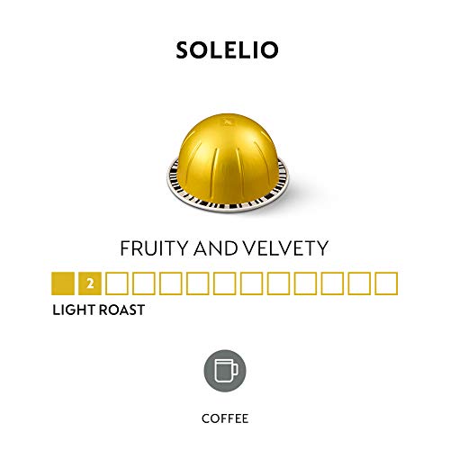 Nespresso Capsules VertuoLine, Solelio ,Mild Roast Coffee, 30 Count Coffee Pods, 7.8oz & Capsules VertuoLine, Melozio, Medium Roast Coffee, 30 Count Coffee Pods, Brews 7.8oz