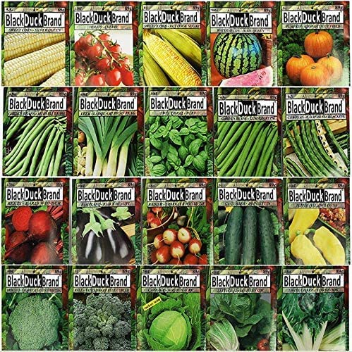Set of 20 of Our Favorite Premium Variety Current Year Vegetable Seeds - Great for Gardening