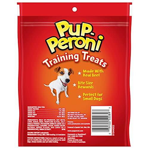 Pup-Peroni Original Beef Flavor Training Treats Dog Snacks, 5.6 Ounce (Pack of 8)