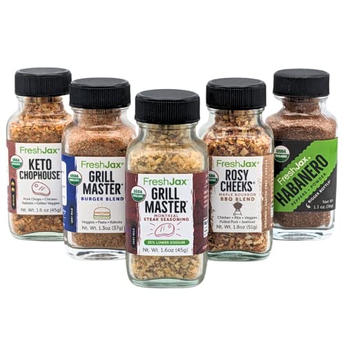 FreshJax Organic Spices - Cook-Out Gift Pack (Set of 5)