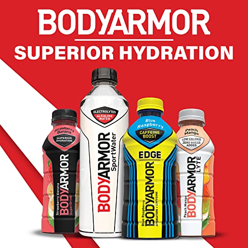BODYARMOR LYTE Sports Drink Low-Calorie Sports Beverage, Strawberry Lemonade, Natural Flavor With Vitamins, Potassium-Packed Electrolytes, Perfect For Athletes 16 Fl Oz (Pack of 12)