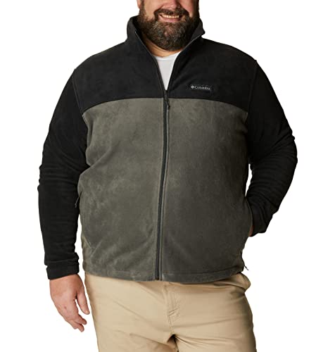 Columbia Men's Steens Mountain 2.0 Full Zip Fleece Jacket, Black/Grill, Large