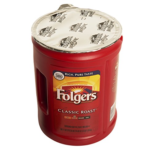 Folgers Classic Medium Roast Coffee, 5-Pack of 48 Ounce Cans