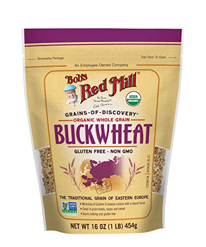 Bob's Red Mill Organic Gluten Free Buckwheat Groats, 16-ounce (Pack of 4)