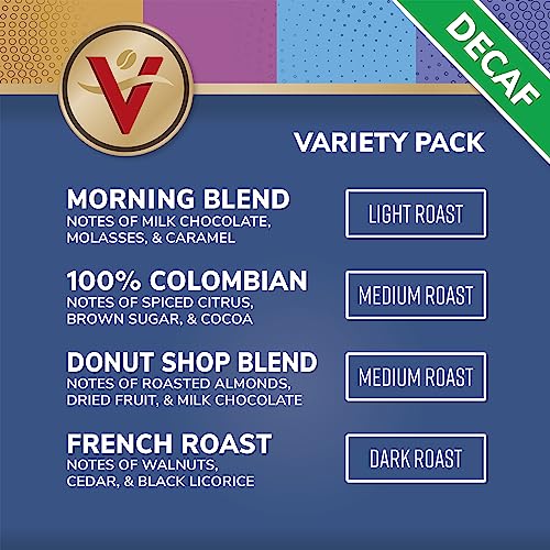 Victor Allen's Coffee Decaf Variety Pack, Light-Medium Roasts, 54 Count, Single Serve Coffee Pods for Keurig K-Cup Brewers