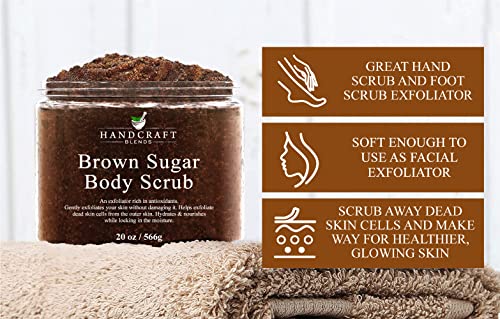 Brown Sugar Body Scrub - 20 oz - Moisturizing and Exfoliating