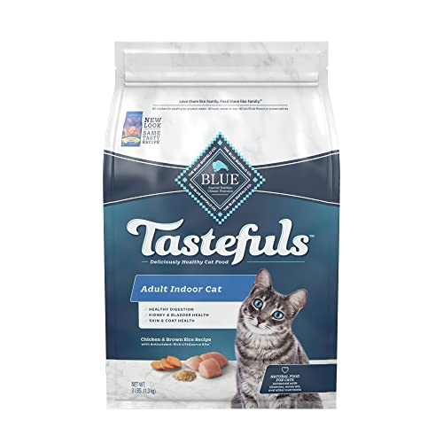 Blue Buffalo Tastefuls Indoor Natural Adult Dry Cat Food, Chicken 3lb bag