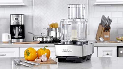 Cuisinart DFP-14BCNY 14-Cup Food Processor, Brushed Stainless Steel - Silver & Nordic Ware Natural Aluminum Commercial Baker's Half Sheet (2 Pack), Silver
