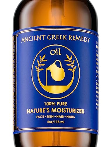 Organic Blend of Olive, Lavender, Almond and Grapeseed oils with Vitamin E. Day and night Moisturizer for Skin, Dry Hair, Face, Scalp, Foot, Cuticle and Nail Care. Natural Body oil for Men and Women