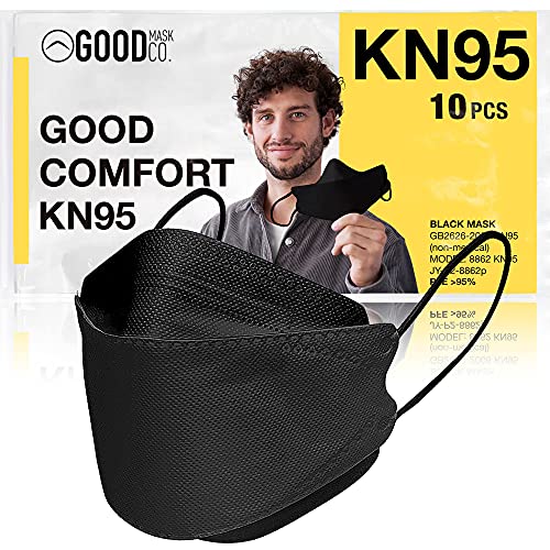 GOOD MASK CO. Good Comfort KN95 Face Mask, Disposable KN95 Face Mask, Folding, Comfortable Face Masks, Bulk Face Masks