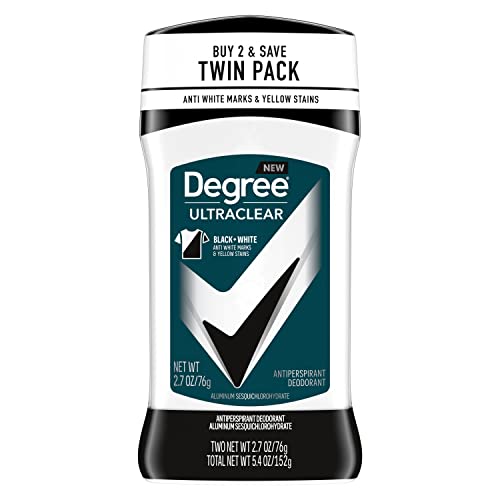Degree Men UltraClear Antiperspirant Deodorant 72-Hour Sweat & Odor Protection Black + White Antiperspirant For Men