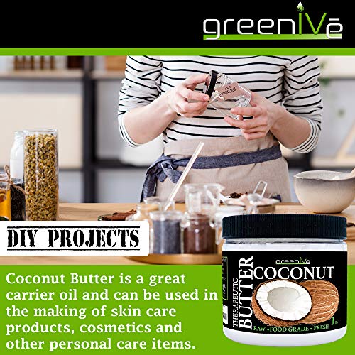 GreenIVe - 100% Pure Virgin Raw Coconut Oil - Organic - Pure - Virgin - Exclusively on Amazon