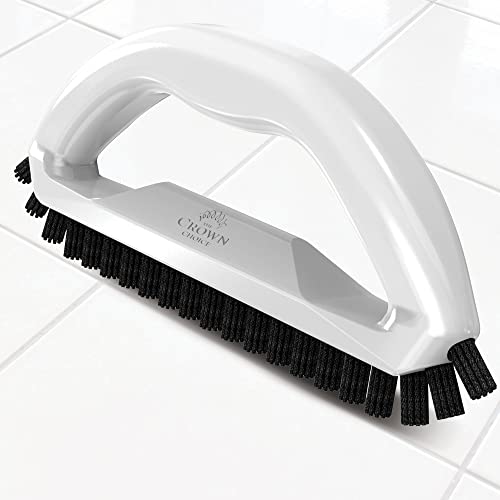 Grout Cleaner Brush with Stiff Angled Bristles. Best Scrub Brushes for Shower Cleaning, Scrubbing Floor Lines and Tile Joints | Bathroom, Showers, Tiles, Seams
