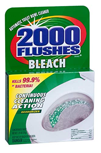 2000 Flushes Bleach Automatic Toilet Bowl Cleaner, 1.25 OZ