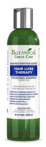 "Hair Loss Therapy" Sulfate-Free Caffeine SHAMPOO, Alopecia Prevention and DHT Blocker. Anti-Hair Loss/Hair Growth Shampoo. Doctor Developed. NEW 2018 FORMULA!