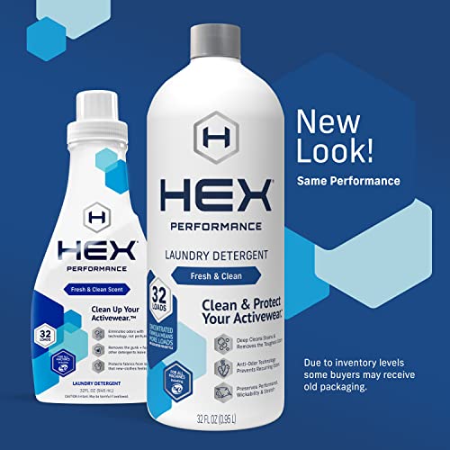 HEX Performance Eco-Friendly Laundry Detergent, 32 Loads