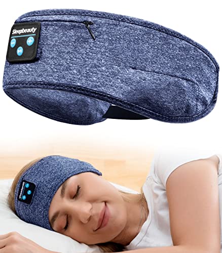 Sleep Mask with Bluetooth Headphones, Joseche Sleep Headphones Bluetooth Headband for Sleeping Sports Sleep Mask for Side Sleeper,Gift Idea & Travel Essentials for Woman Man Wife Husband Dad Mom