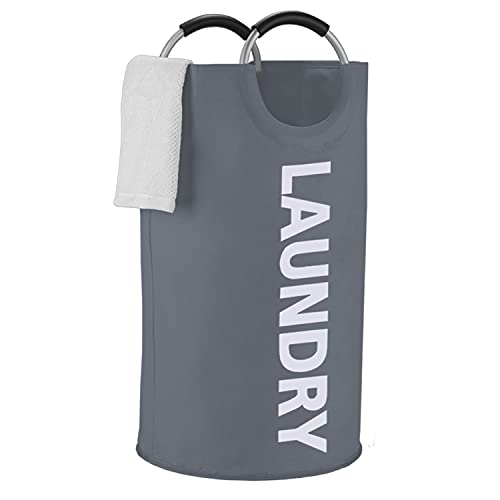 Collapsible Laundry Basket: Durable and Spacious in Dark Gray