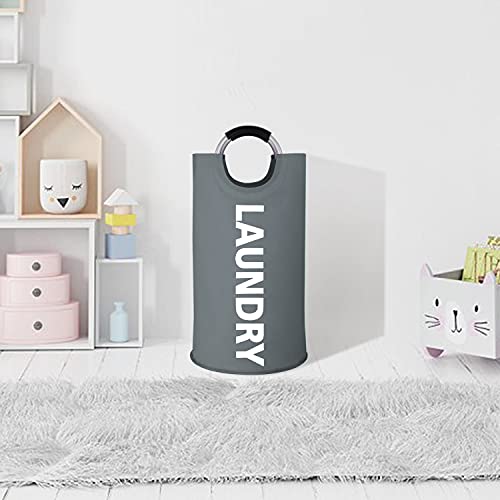 Collapsible Laundry Basket: Durable and Spacious in Dark Gray