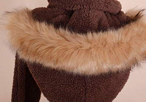 Women's Winter Warm Siamese Hoodie with Gloves