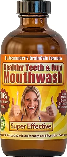 Gum Disease Help, Gum Recession Help - MOUTHWASH ? 100% Pure & Healthy - Organic/nonGMO - Tooth Pain, Sensitivity, Bad Breath, Plaque, Lichen planus.