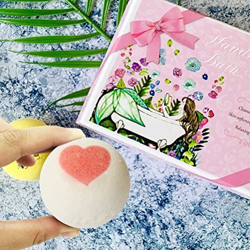 Bath Bombs, 7 Natural Bath Bomb Gift Set, Handmade Bubble Bathbombs for Women Kids, Shea Butter Moisturize, Gifts for Mom Her Girlfriend, Mothers Day Gifts, for Birthday Valentines Christmas