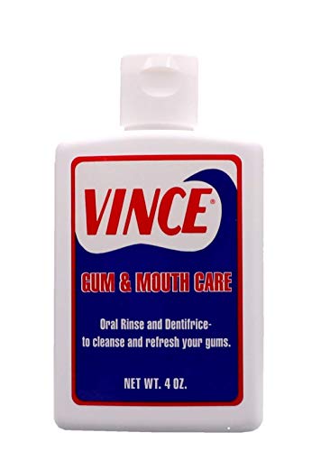 Vince Gum and Mouth Care - Oral Rinse and Dentifrice - 4 Ounce - Oxygenating Oral Rinse - Improve Gum Health - Cleanse and Refresh Your Gums - Pleasantly Flavored