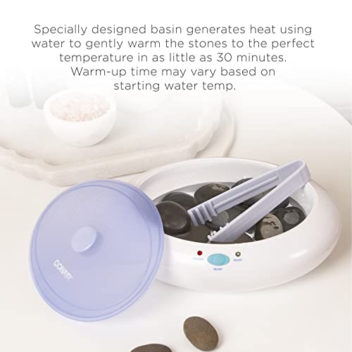 Conair Hot Stone Massage Kit, Portable Heated Rock Therapy System with 10 Massaging Stones to help Relax Muscles, Improve Circulation, and Rejuvenate Your Body