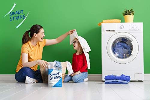 Smart Strips™ – Laundry Detergent Sheets (38 Loads) Unscented - Hypoallergenic, Eco Friendly Laundry Detergent Strips Ultra-Concentrated Eco Strips for Sensitive Skin. Plastic-Free and Compostable