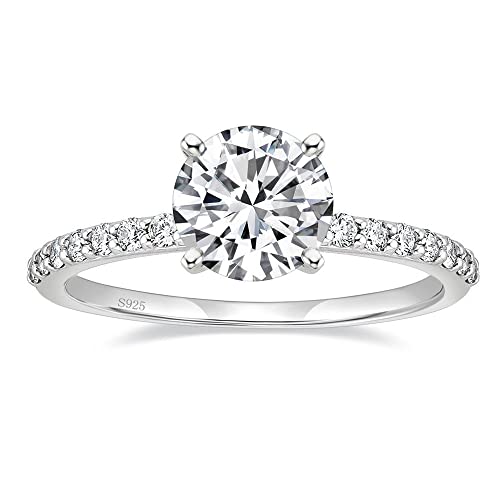 925 Silver 1.25 CT CZ Halo Promise Ring - Size 7