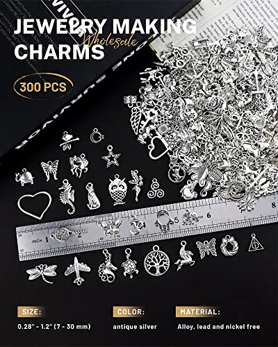JIALEEY Wholesale Mixed Alloy Charms - 300 PCS