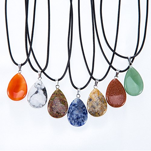 Crystal Quartz Water Drop Pendants for Necklace Making