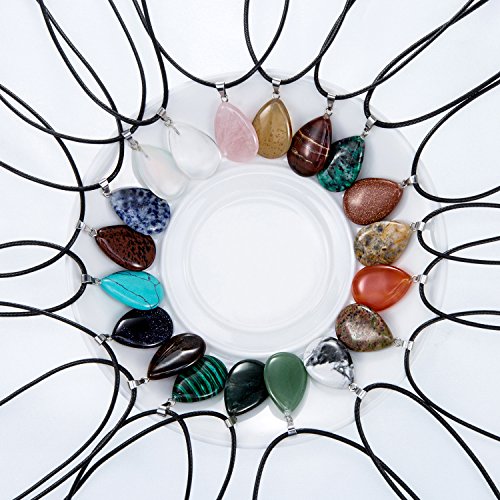 Crystal Quartz Water Drop Pendants for Necklace Making