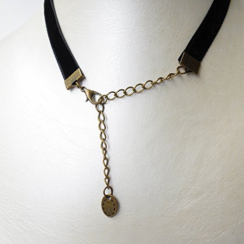 RareLove Classic Black Velvet 10mm Choker Necklace