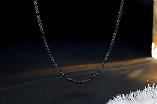 Stylish Stainless Steel Necklace - 2-4MM, 18-36 Inch