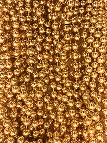 Mardi Gras Gold Beads - 144 Pieces
