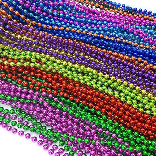72-Pack Mardi Gras Beads Assortment - Gasparilla Necklaces
