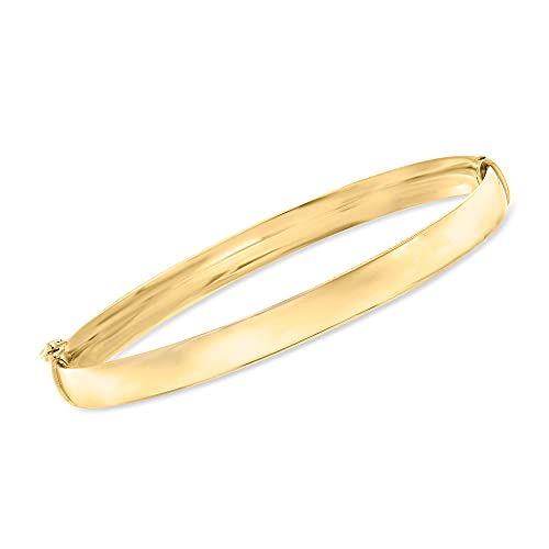 18kt Italian Yellow Gold Bangle Bracelet, 8