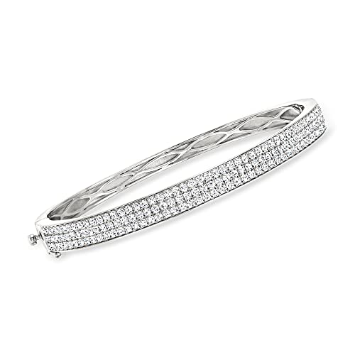 2 ct. Diamond Sterling Silver Bangle Bracelet