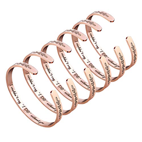 Bridesmaid Proposal Bracelets: Engraved Wedding Bangle