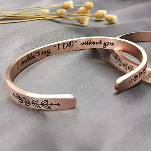 Bridesmaid Proposal Bracelets: Engraved Wedding Bangle