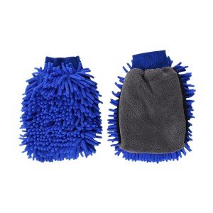 Microfiber Car Wash Kit: 2 Brushes & Sponge